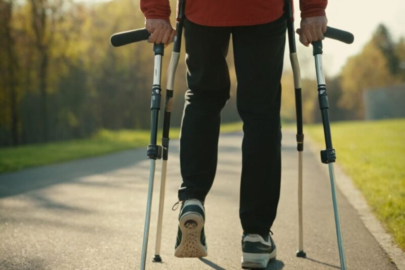 Krücken: Schmerzfreie Hände Und Arme Dank korrekter Verwendung und Passendem Zubehör